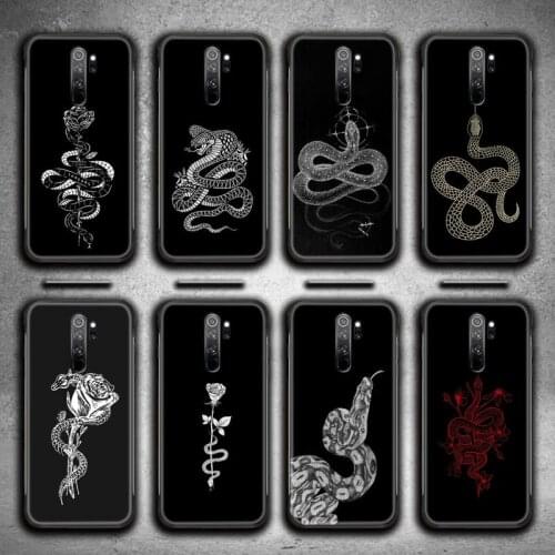 Snake black Phone Case for Redmi 9A 9 8A 7 6 6A Note 10 9 8 8T Pro Max K20 K30 Pro
