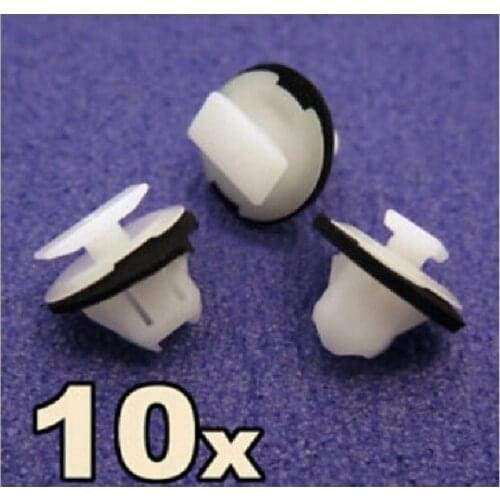10x Wheel arch surround trim clips for Nissan Juke & X-Trail- Wing moulding clip
