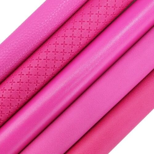 30x134cm Roll Plum Purple Fuschia Smooth Faux Synthetic Artificia Litchi Lychee Leather Fabric For Handbags HM012
