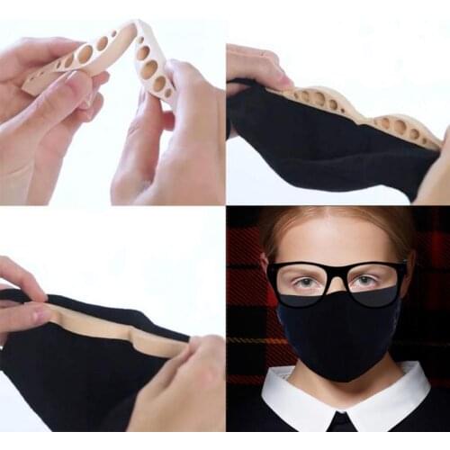 3D Nose Bridge Bracket Soft Silicone Mask Holder Fog Free Fixed Glasses Bracket Reusable Face Mask Support Breathable Bridge Pad