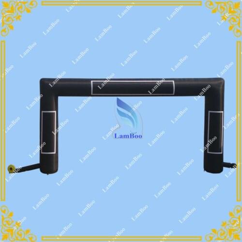 6m Span Inflatable Arch Black Color with Your LOGO Put on with Hooks Archway Commercial Quality Free Shipping