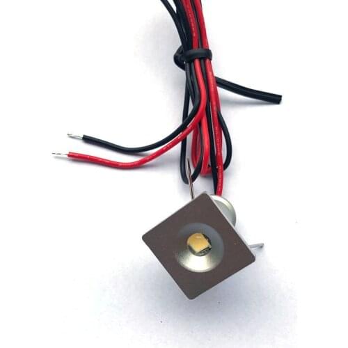 9pcs square IP65 waterproof Mini LED Downlights 1W CREE DC12V Jewelry Display Ceiling Recessed Cabinet Spot Lamp