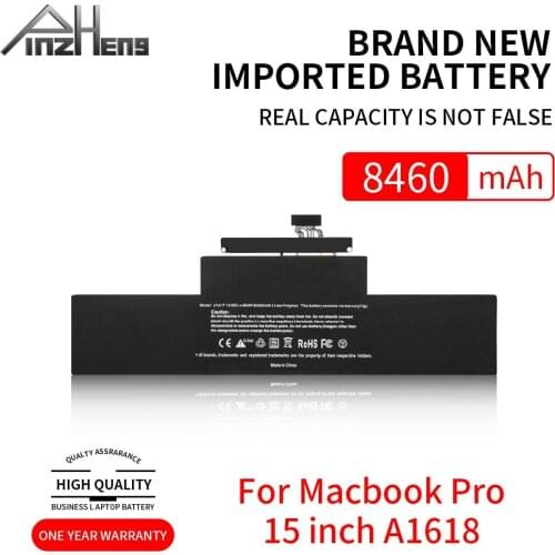 PINZHENG New Laptop Battery For Apple MacBook Pro 15 Inch Retina A1398 A1618 2015 Year Replacement Battery With Tools