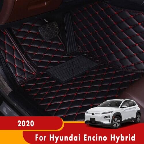 For Hyundai Encino Hybrid 2020 Car Floor Mats Custom Decoration Waterproof Carpets Cover Floorliner Auto Interior Accessories