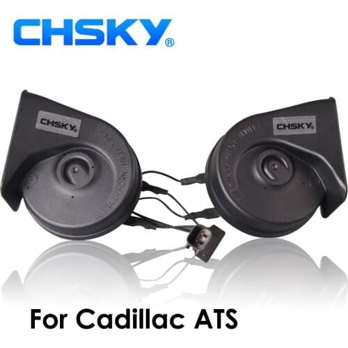 CHSKY Car Horn Snail type Horn For Cadillac ATS 2013 to NOW 12V Loudness 110-129db Auto Horn Long Life Time High Low Klaxon