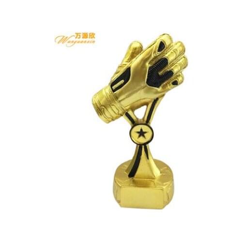 Resin crafts football memorial gift sports cup referee gold glove fan award Wholesale factory direct selling