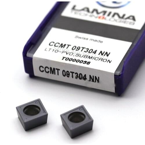 CCMT09T304 CCMT09T308 NN LT10 100% original Carbide Insert External Turning Tool Lathe Cutter Tool CNC CCMT Cutting blade tool