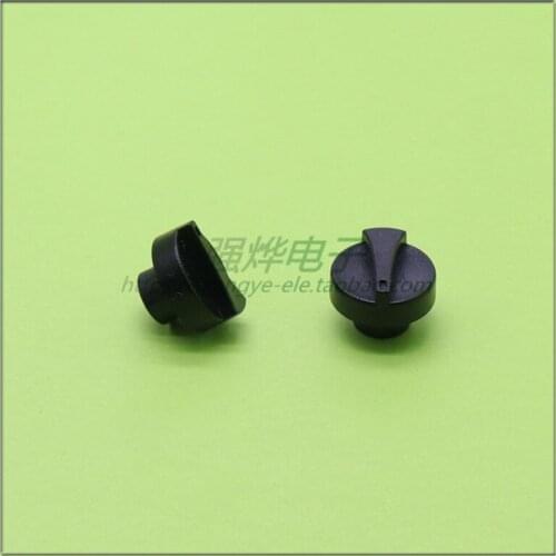 10 pieces 15*11MM black plastic knob potentiometer knob speed control knob Flower axis inner hole 6MM