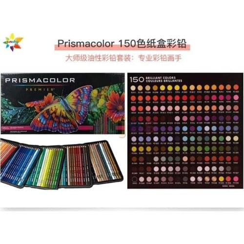 Prismacolor 150CT Crayons De Couleur Color Pencils Wooden Colored Pencil Soft Skin Scenery pencil Artist School Graffiti Drawing