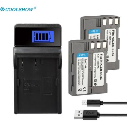 EN-EL3e EN EL3e for Nikon D30 D300s D50 D70 D70S D100 D200 D300 D800 V1 MB-D11 MB-D12 MH-18A 1500mAh Camera Batteries