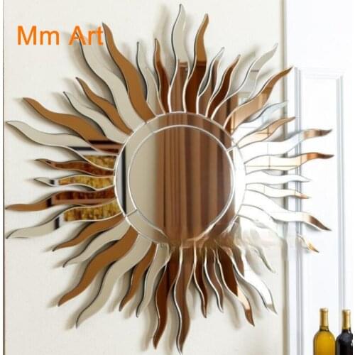 European-Style Antique Wood Carving Art Background Wall Hanging Decorative Mirror Hallway Wall Decoration Hanging Mirror