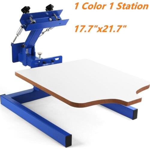 Brandnew 1 Color 1 Station Silk Screen Printing Machine 1-1 Press DIY T-Shirt Printing