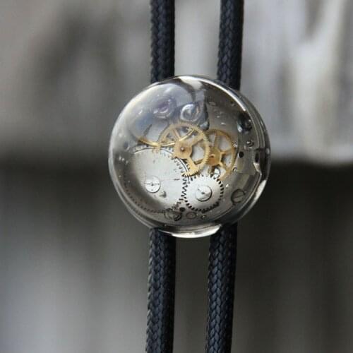 Original designer steam punk resin bolo tie for men personality neck tie bolotie fashion accessory