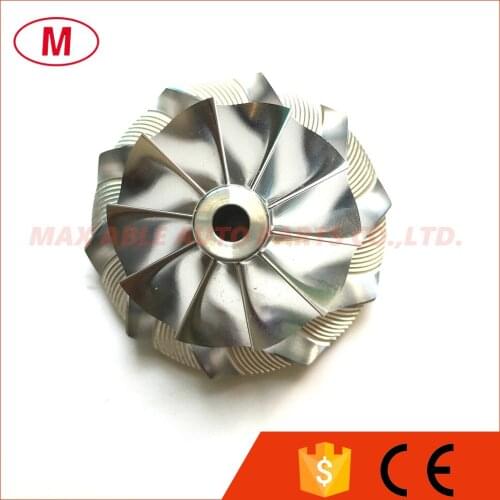 GT15-25 37.75/52.00mm 10+0 blades Turbo Billet Compressor wheel/Aluminum 2618/Milling compressor wheel for Turbocharger