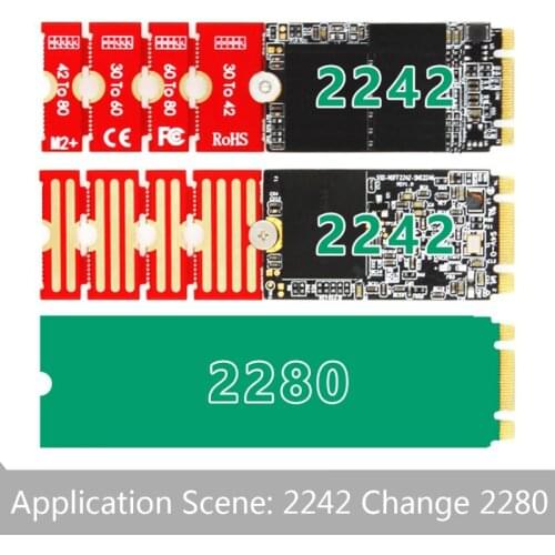 M2 M2PLUS NGFF NVME M.2 Extended Transfer 2230, 2242, 2260, 2280 Aircraft M2 CHANGE LONG SIZE NVME NGFF M.2 U.2 M3 M.3 SSD M2EC