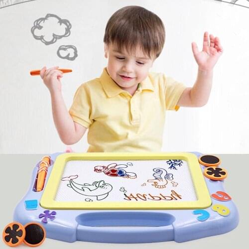 Magnetic Colorful Drawing Board Sketch Doodle Writing Pad Kids Toddler Early Education Cognition Toy Gift