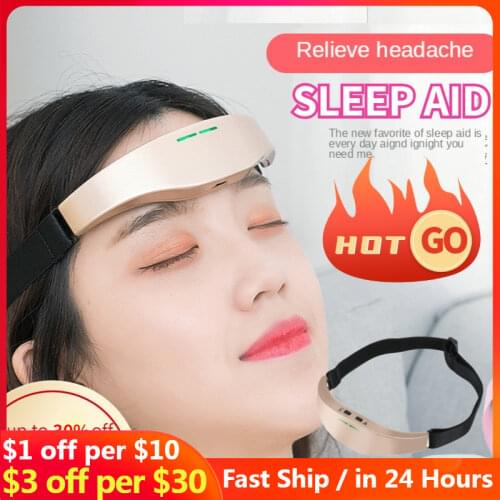 Multipurpose Electric Head Massager Sleep Monitor Migraine Relief Massager Insomnia Therapy Release Stress Sleep Therapy Device