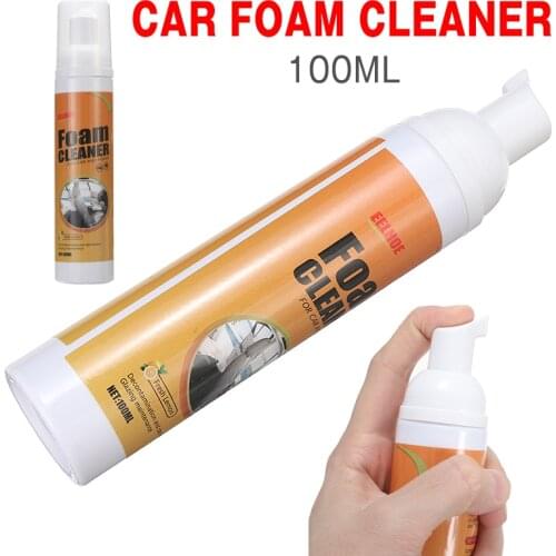 100ml Multi-purpose Car Interior Foam Cleaner For Car Dashboard Consoles Leather Anti-aging Home Cleaning Spray