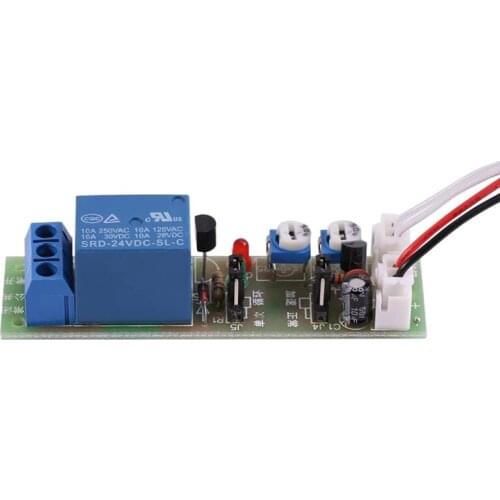 Time Delay Module,DC 24V 0-15 Min Adjustable Cycle Time Relay Timer ON/Off Module