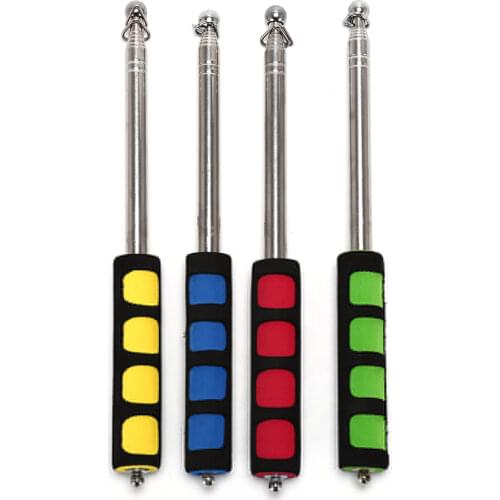 1.2 Meters Outdoor Flagpoles Telescoping Stainless Steel Telescopic Flag Pole for Teaching Pointer Tour Guide Banner Flagstaff