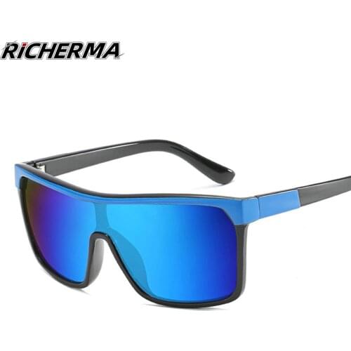 Fashionable Motorcycle Glasses Anti-UV Eyes Protective Driver Glasses Square Frame Womens Sunglasses Male 2021