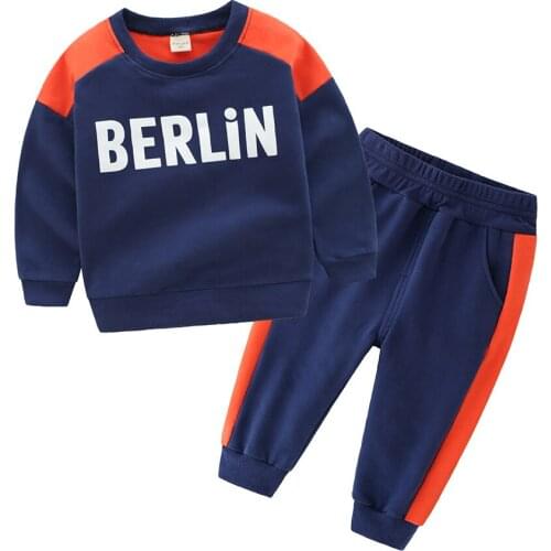 2018 autumn boy girl clothes sets fashion cotton kid sweatshirts+Haren pants Suit 2 piece baby toddler clothes Children clothing