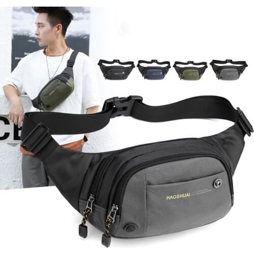 Casual Men Waist Packs 2020 New Belt Fanny Pack Brand Unisex Chest Pack Outdoor Travel Waist Bags High Quality Nylon Hip Bum Bag