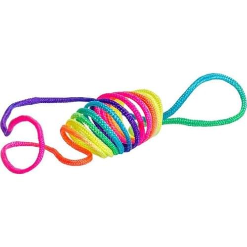 Kids Rainbow Colour Fumble Finger Thread Rope String Game Developmental Toy