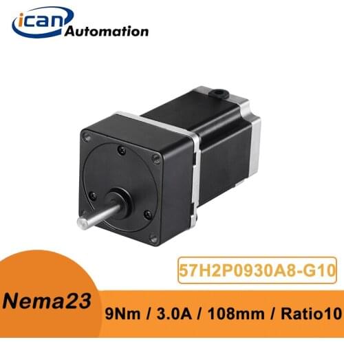ICAN Gear-motor Nema23 9Nm 3A Ratio10 Motor With Gear