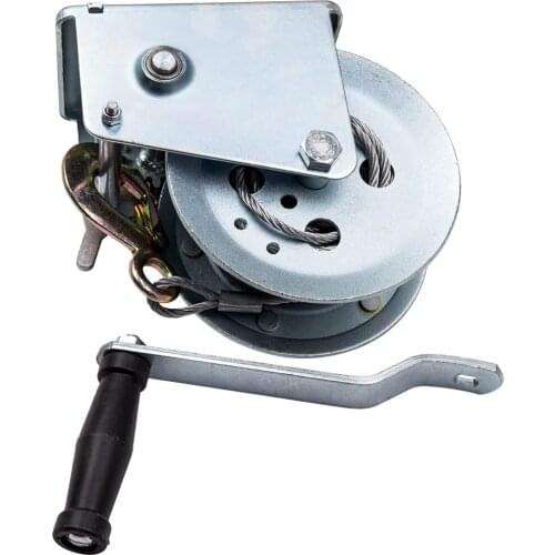 Manual Hand Winch 2500lbs Capacity Heavy Duty for Car Boat 10m Cable 1360 Kg