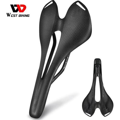 Bicycle Saddle Mountain MTB Road Bike Seat Matte Gloss Ultralight 3K Full Carbon Fiber Bike Racing Cushion Cycling Parts 2021