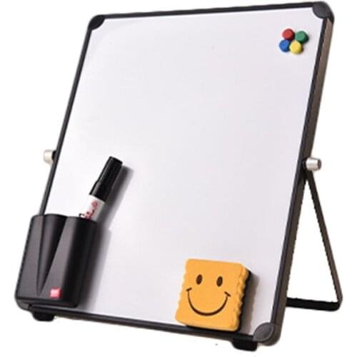 Erasable Magnetic Whiteboard Desktop Message Board Reusable Stand Kid Mini Easel for School Office Kids