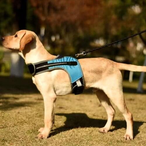 LED Luminous Dog Harness Light Up Dog Chest Strap Vest Pet Safety Reflective Harness Collar Pet Vest For Husky shepherd Labrador