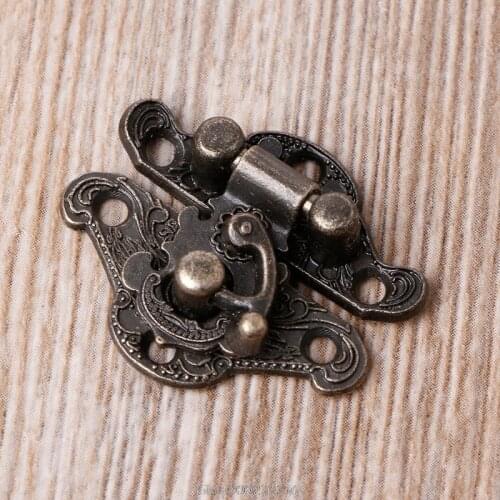 Vintage Zinc Alloy Latch Hasp Pad Chest Lock Plate For Wood Jewelry Box Cabinet D02 20 Dropship