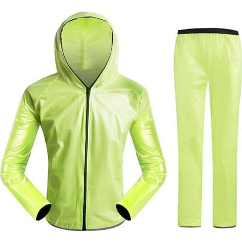 Upgraded Waterproof Raincoat Suit Outdoor Fishing Fashion Sports Raincoat Unisex Riding Motorcycle Rainwear Suit Adult Rain Jack