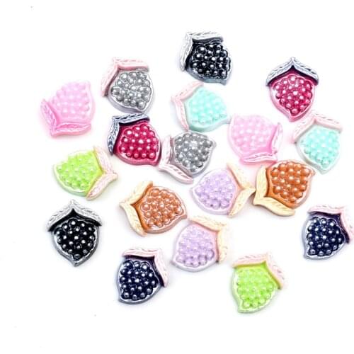 100Pcs Mixed Color Corn Paint Resin Crafts Christmas Decoration Flatback Cabochon Embellishment For Scrapbook DIY Accessories
