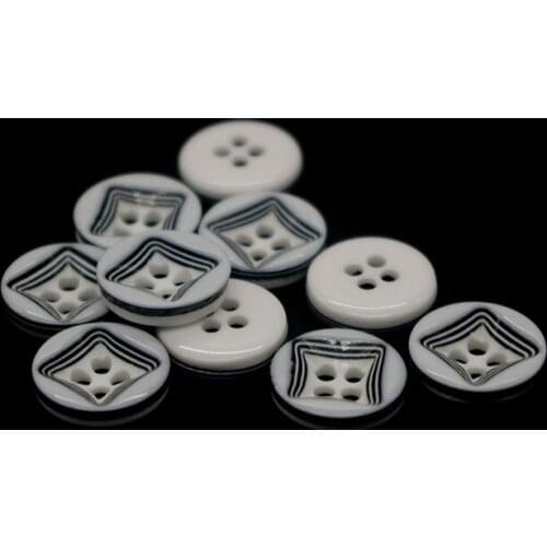 13mm 50PCs Resin Sewing Button Scrapbooking Round Square 2-Holes Costura Botones bottoni botoes S1053