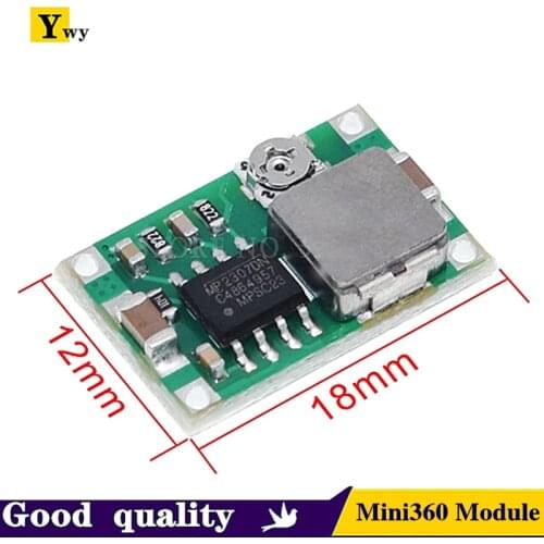 5PCS Mini360 DC-DC HM Buck Converter Step Down Power Supply Module 4.75-23V to 1-17V 340KHz Mini-360 Ultra-small+ 17x11x3.8mm
