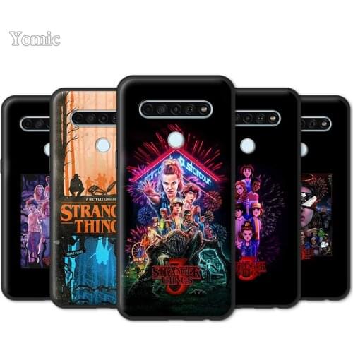 Stranger Things Case for LG K40s K41s K61 K50s G6 G7 G8 ThinQ K40 K51s Q51 Q70 Q60 Q61 Black TPU Phone Bags Soft Cover
