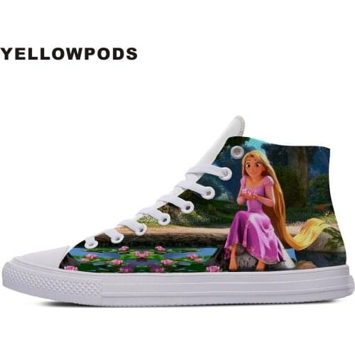 Casual Shoes Mens White Handiness Fairy Tale Cartoon Movie For Tangled Comfort Walking Shoes Lace Up Men Fashion Footwear Man