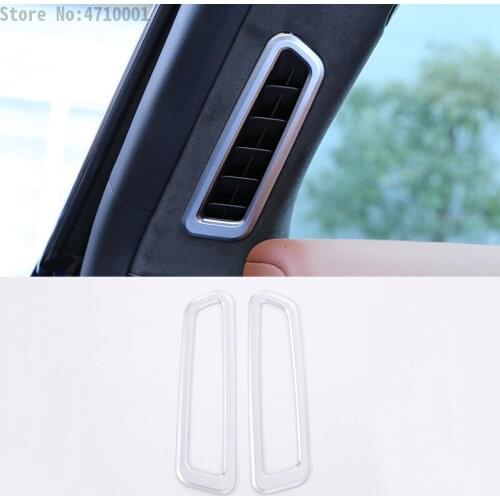 For Maserati Levante 2016 Car Styling A Column Air Conditioning Outlet Vent Frame Cover Trim Sticker ABS Chrome Accessories