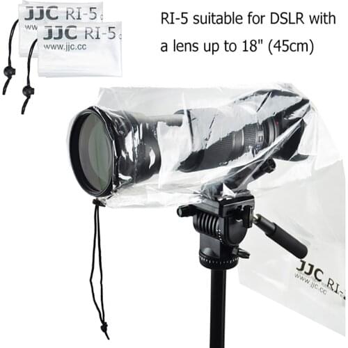 JJC 2 PCS Camera Rain Cover For DSLR with lens up to 18" (45cm) Canon ZOOM LENS EF 70-300mm 1:4-5.6 IS USM Lens Camera Raincoat
