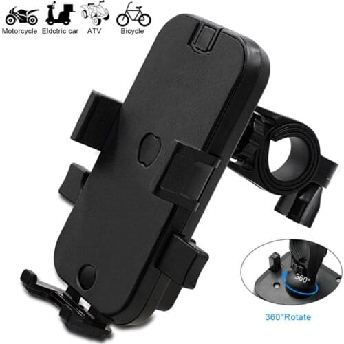 Electric ScooterFive-jaw Fixed Mobile Phone Holder Adjustable 360 Degree Rotation Auto Lock Smart Phone Handle Holder Moto Parts