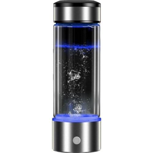 Hydrogen Generator Cup Water Filter 430ml Alkaline Maker Hydrogen-Rich Water Portable Bottle Lonizer Pure H2 Electrolysis