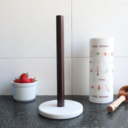 Creative Marble Napkins Storage Rack Multifunction Stainless Steel Standing Roll Paper Holder Kitchen Accessories Organizer