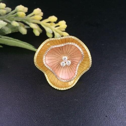 Lanyika Fashion Jewelry Implicit Nature Flower Bud Brooch Pin design for Woman Engagement Wedding Micro Pave Zircon Popular Gift