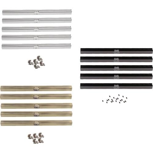 5pcs 19cm Metal Purse Frames Wallet Clasps Bag Making Supplies with Screws