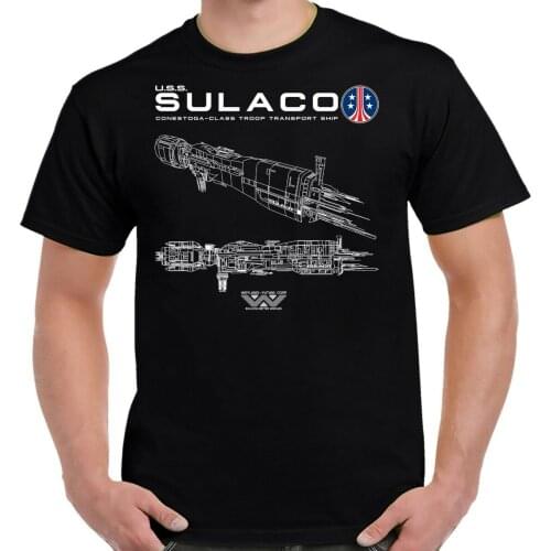 American aviation satellite blueprint mens summer cotton O-neck short sleeve T shirt