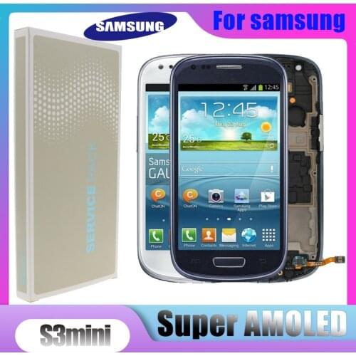 4.0" Original Super AMOLED LCD for SAMSUNG Galaxy S3 Mini LCD Display i8190 GT-i8190 i8195 i8200 Touch Screen Replacement Parts