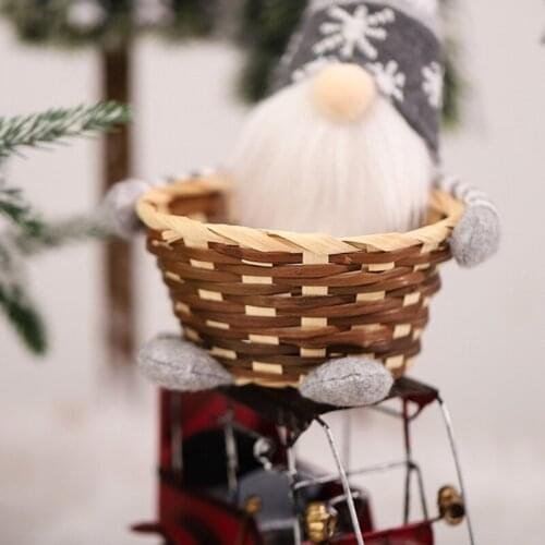 50LB Christmas Gnome Faceless Doll Candy Basket Holiday Gnome Handmade Swedish Tomte Scandinavian Elf Decoration Ornaments